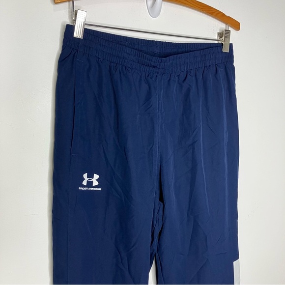 Under Armour navy blue track pants loose fit women’s size medium activewear - Picture 2 of 6